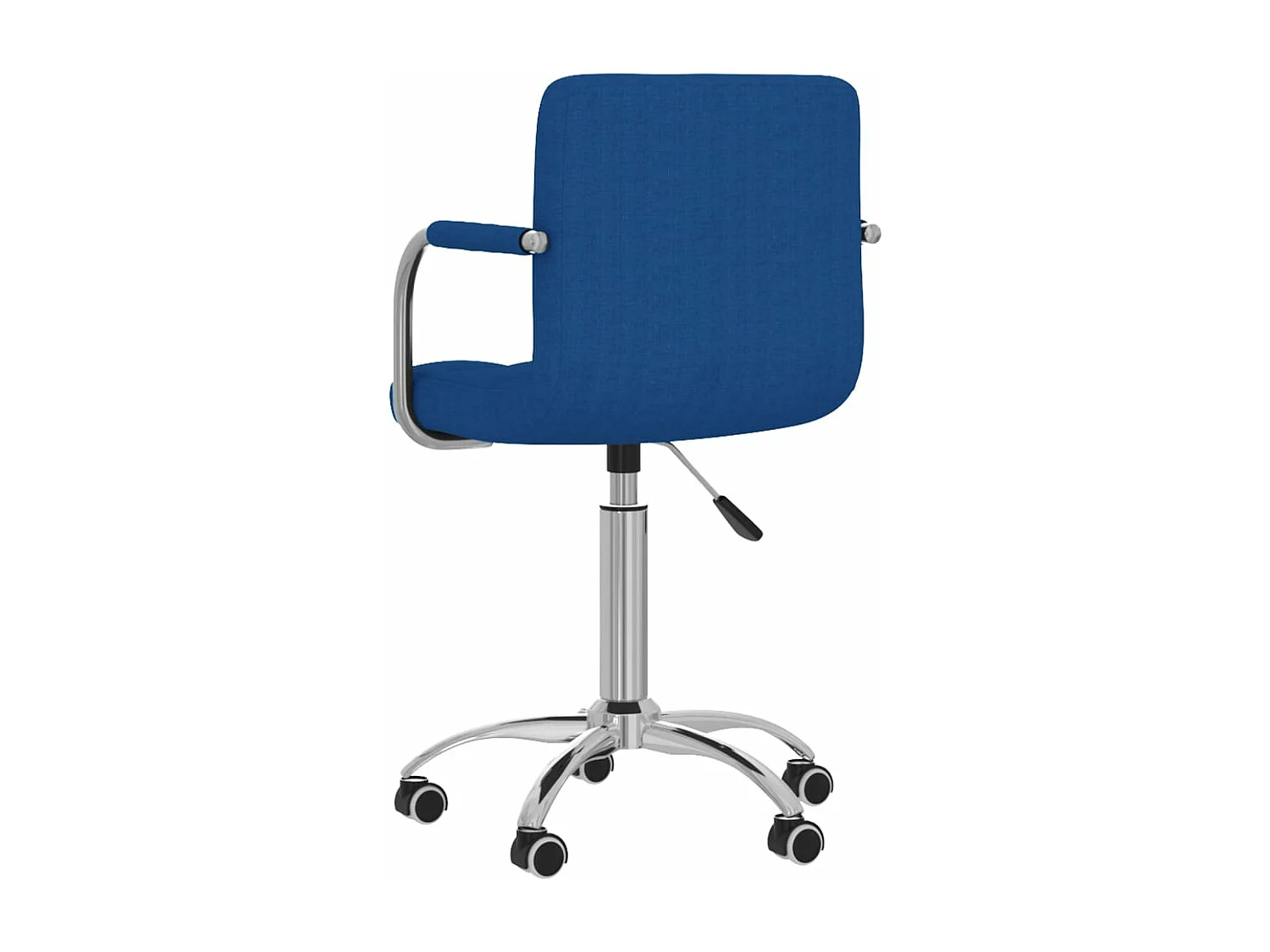 Chaise pivotante de bureau Bleu Tissu
