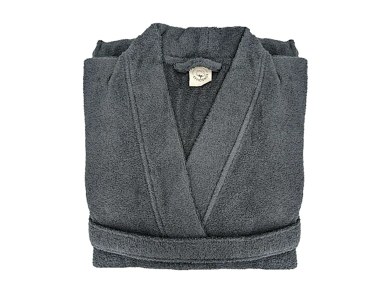 Peignoir kimono adulte EFFICIENCE PURE coton XXL noir Iron