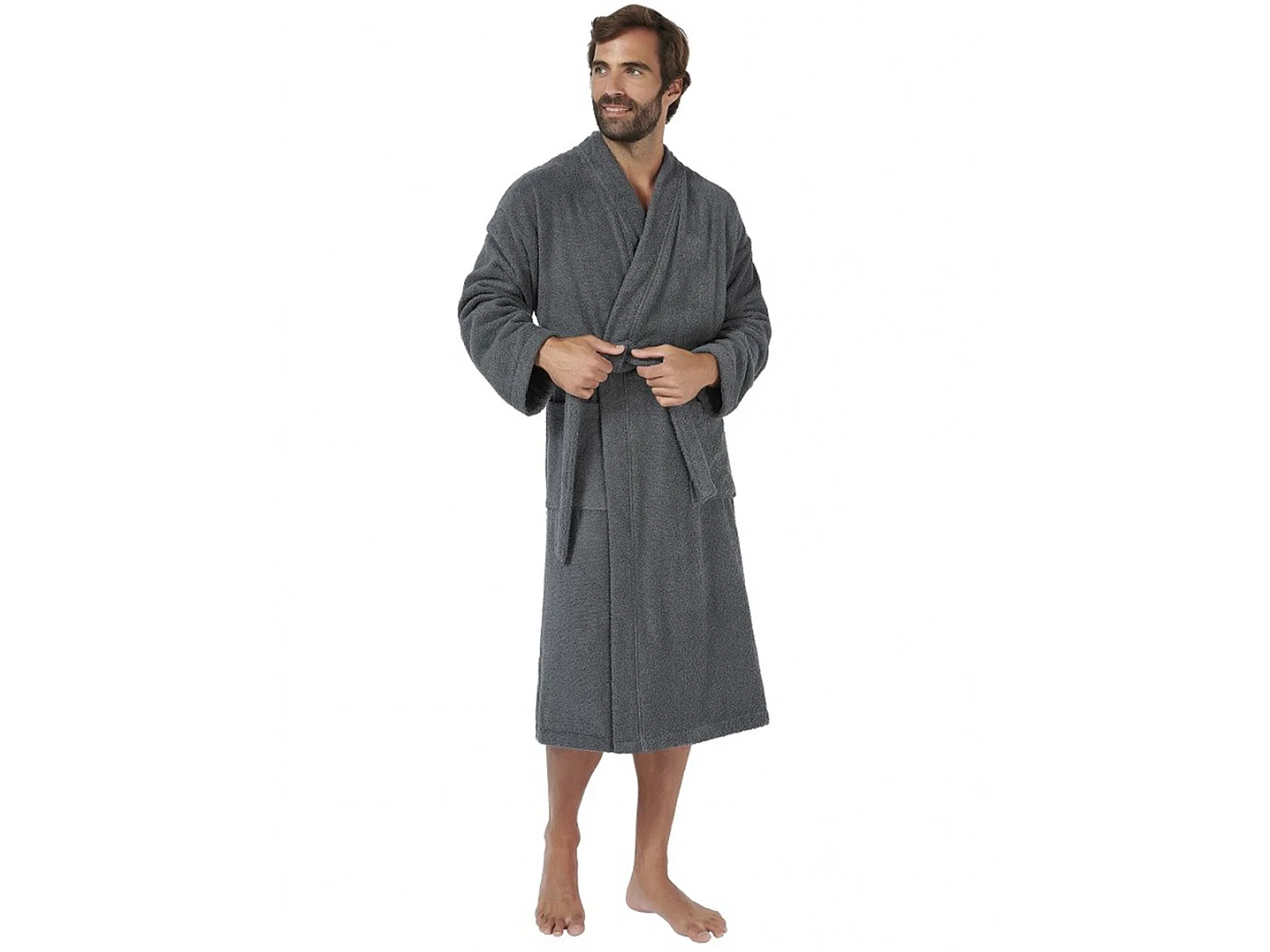 Peignoir kimono adulte EFFICIENCE PURE coton XXL noir Iron