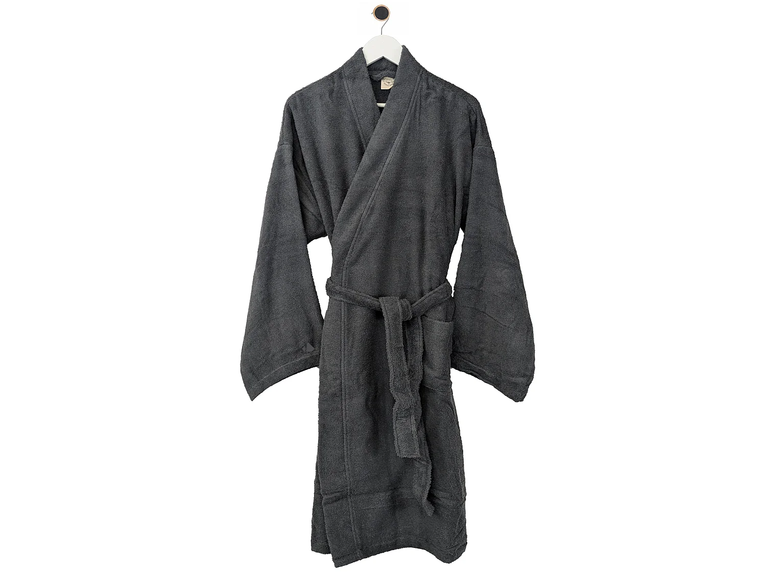 Peignoir kimono adulte EFFICIENCE PURE coton XXL noir Iron
