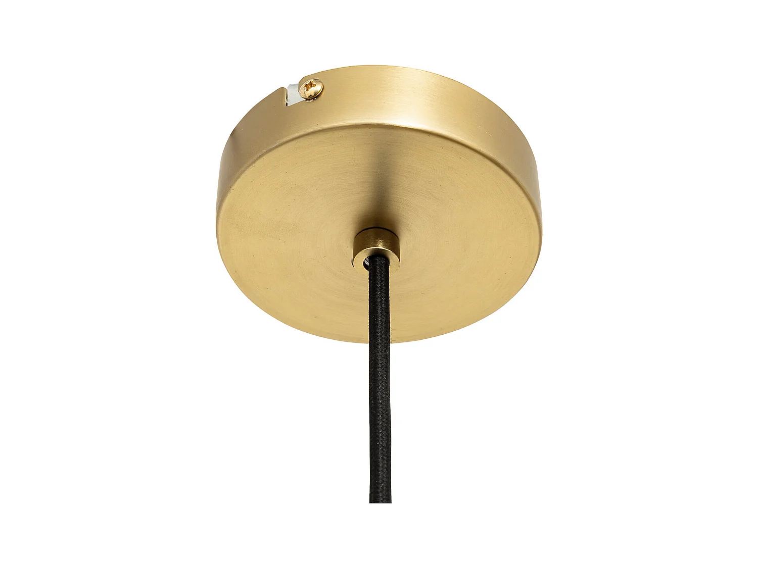 Elegante Hängeleuchte aus goldfarbenem Metall 38 x 120 cm