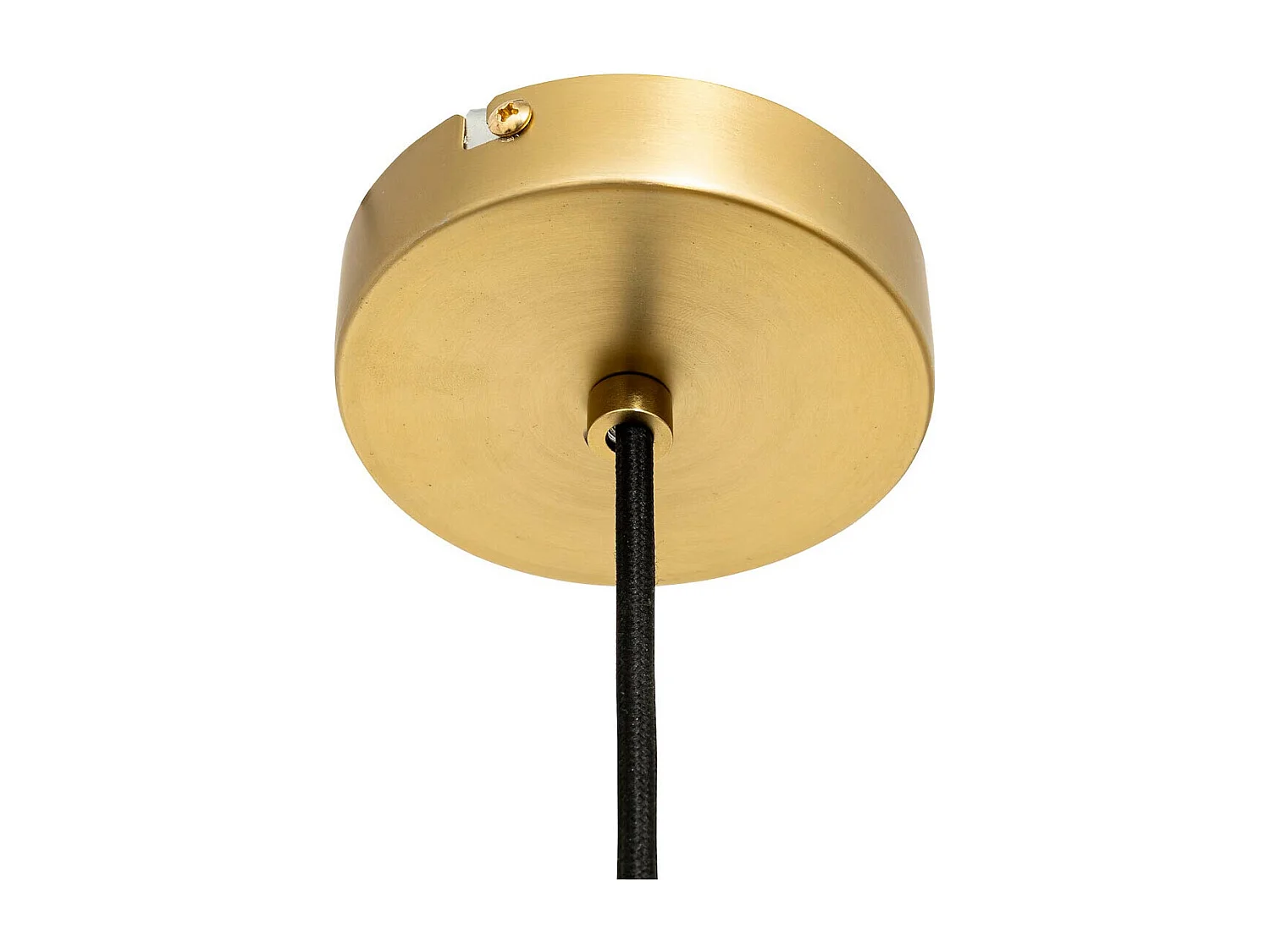 Elegante Hängeleuchte aus goldfarbenem Metall 38 x 120 cm