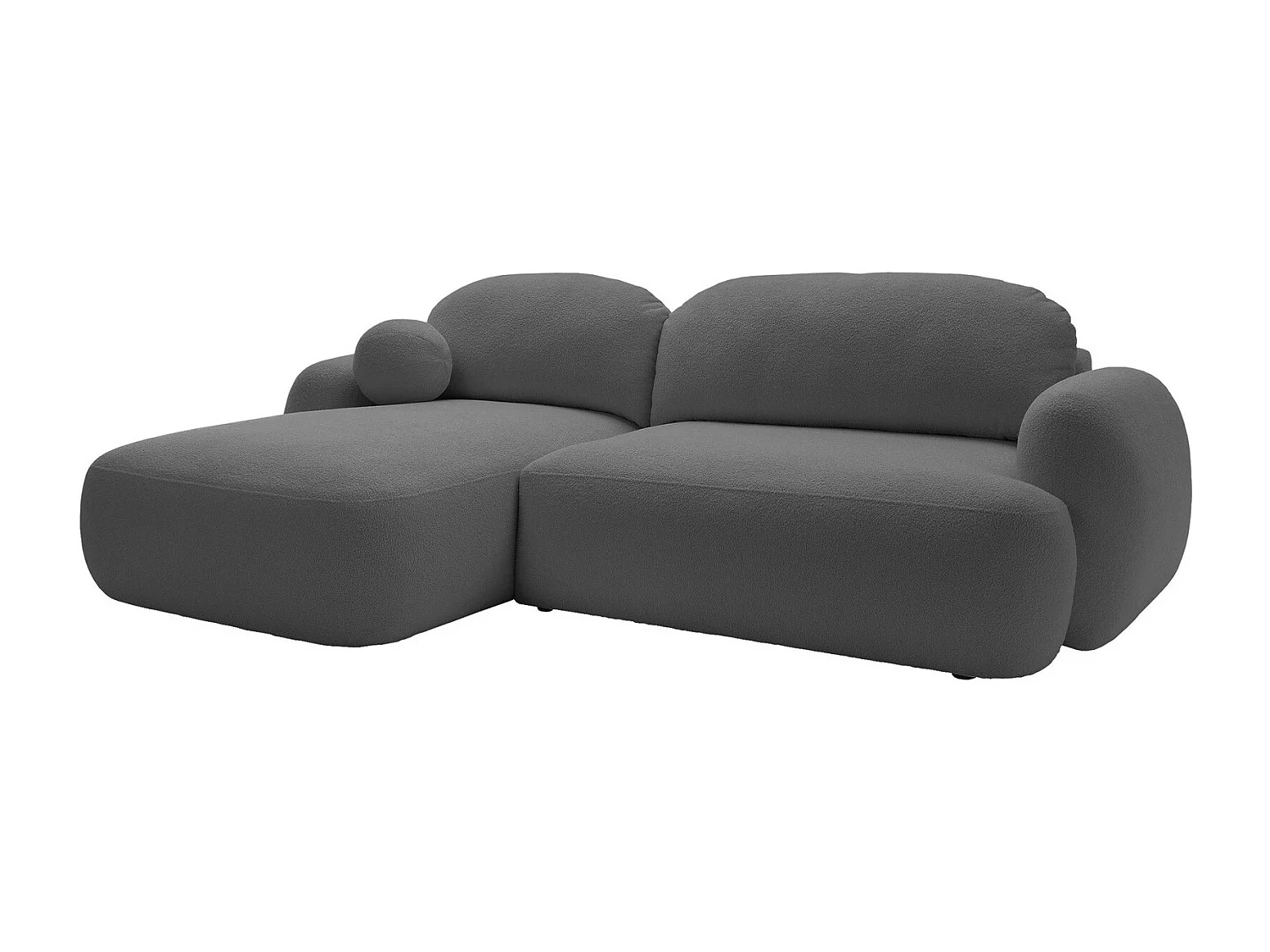 Sofá de canto TrendyNest 110, Cinzento, Funcionalidade de dormir