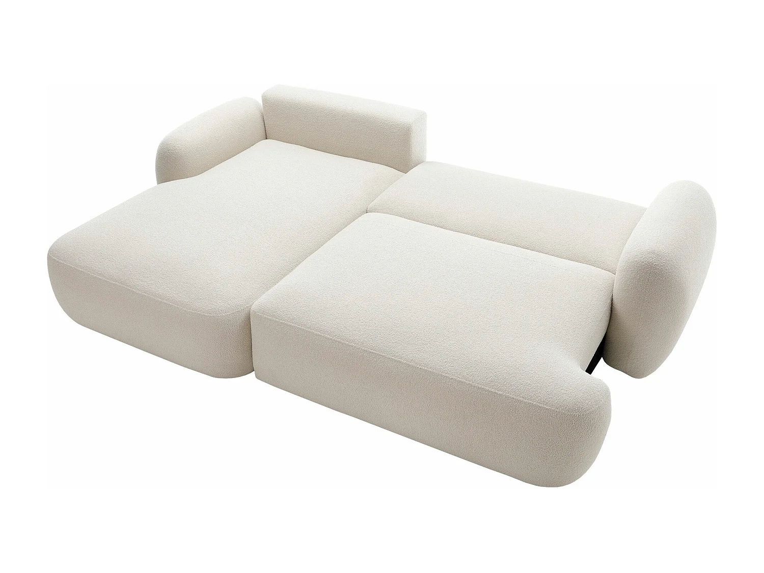 Sofá de canto TrendyNest 110, Cinzento, Funcionalidade de dormir