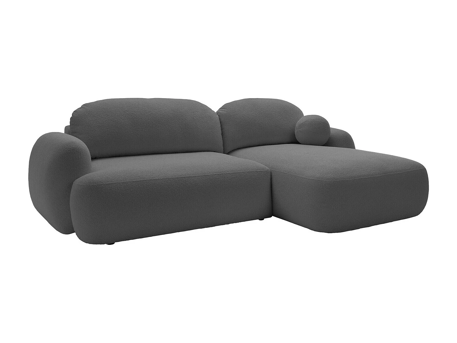 Sofá de canto TrendyNest 110, Cinzento, Funcionalidade de dormir