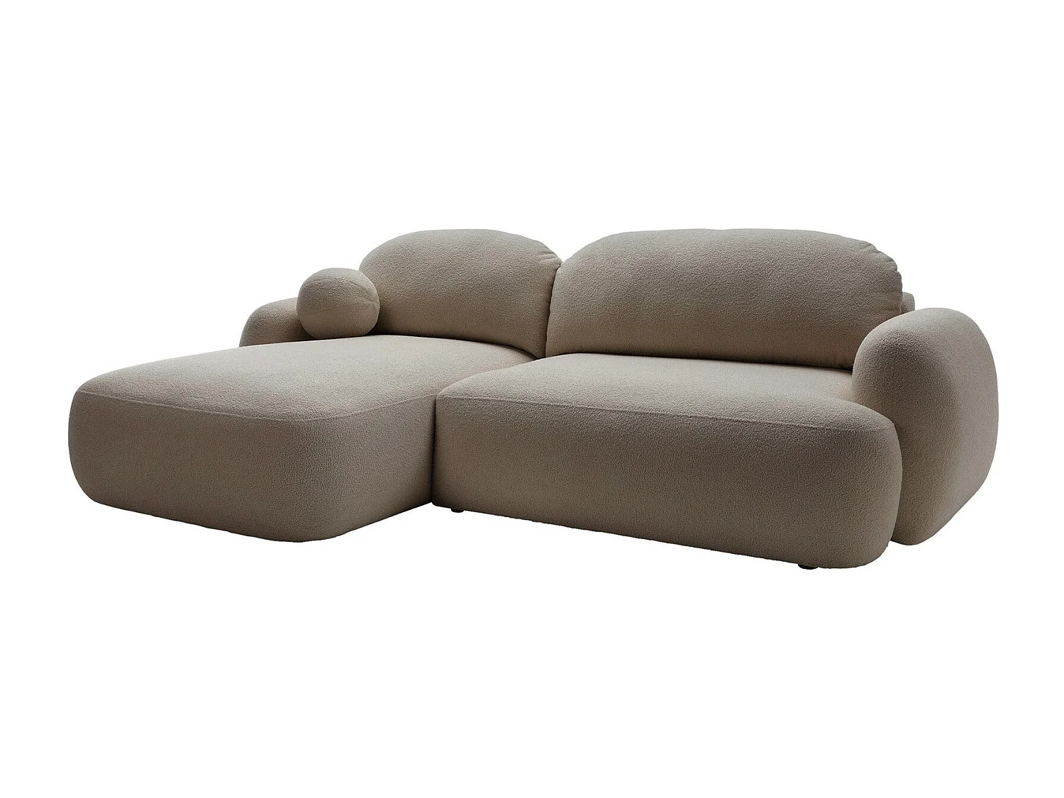 Sofá de canto TrendyNest 110, Cinzento, Funcionalidade de dormir