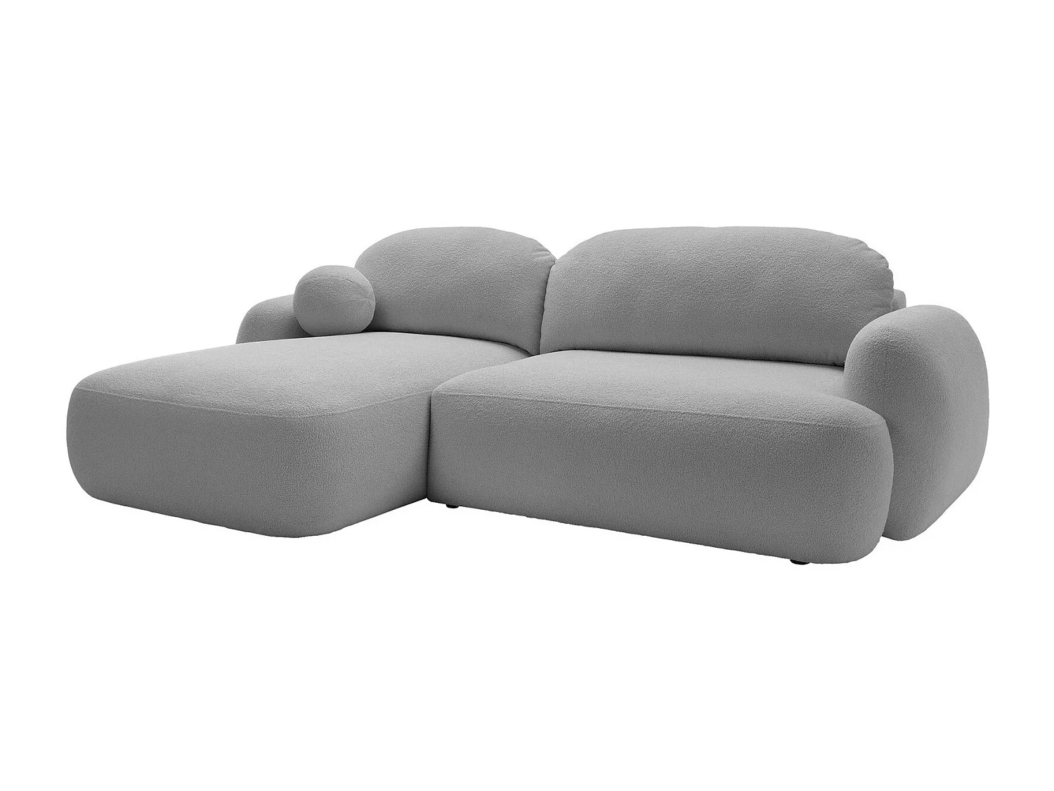 Sofá de canto TrendyNest 110, Cinzento, Funcionalidade de dormir