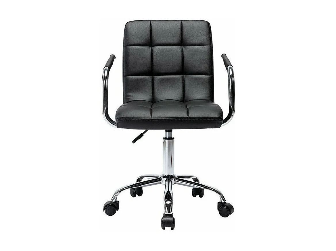 Chaise de bureau Comfivo 339, Noir, 82x52x58cm, Avec roulettes|Avec accoudoirs