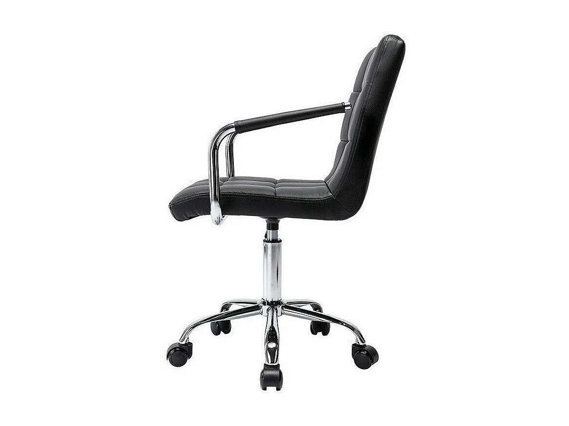 Chaise de bureau Comfivo 339, Noir, 82x52x58cm, Avec roulettes|Avec accoudoirs