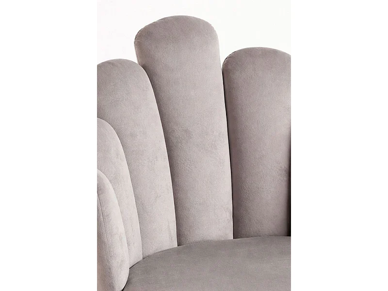 Sillas Comedor - Silla Hand Gold Terciopelo - Gris claro