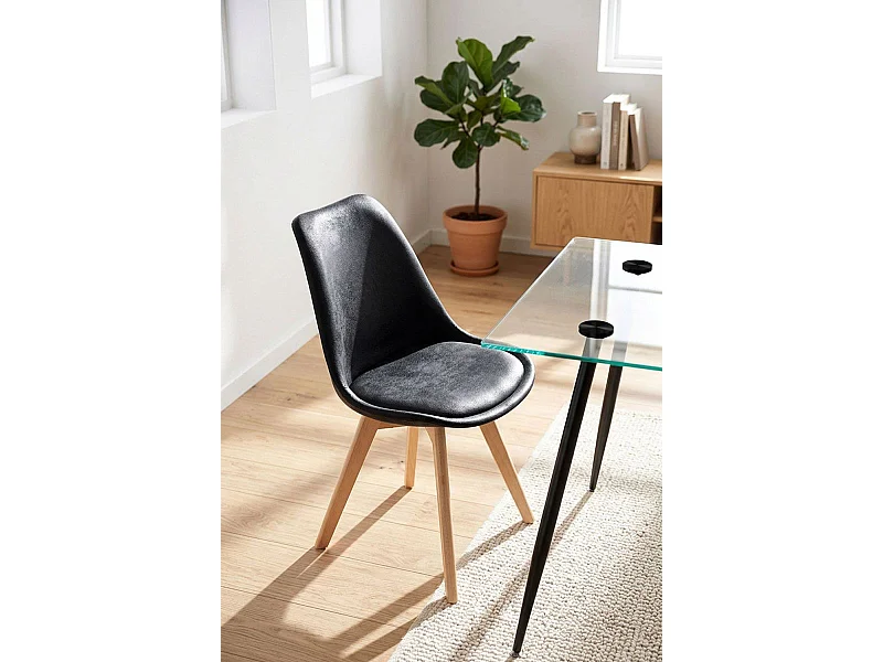 Sillas Comedor - Silla Synk Vintage - Negro