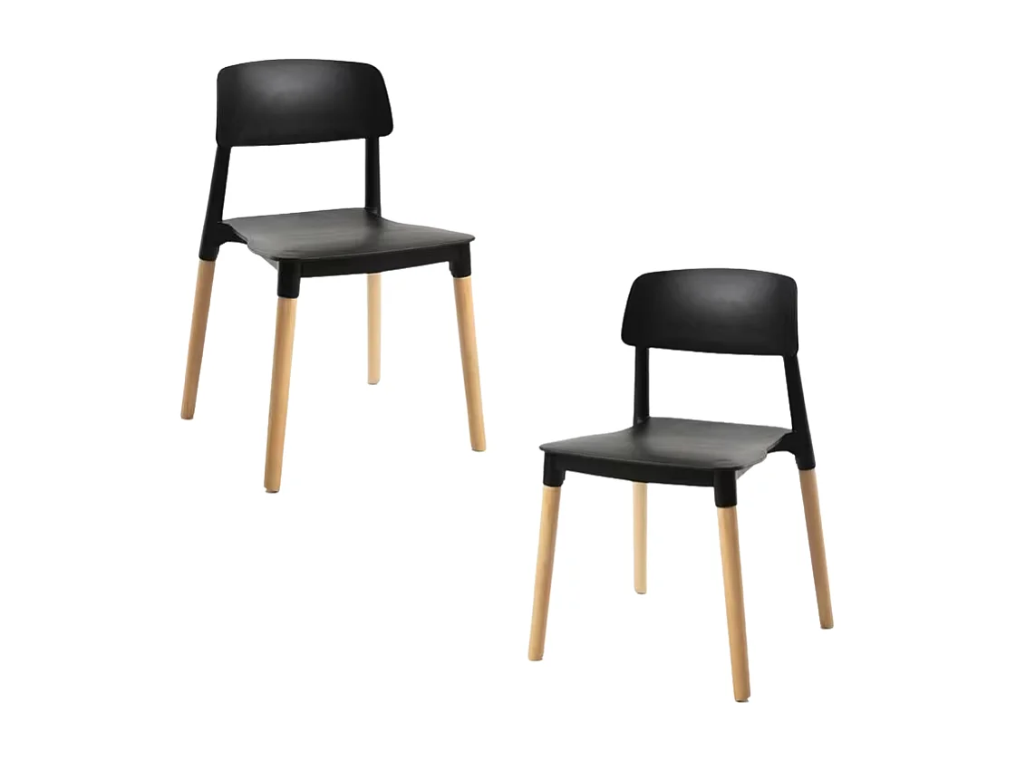 Packs Sillas Comedor - Pack 2 Sillas Estin - Negro