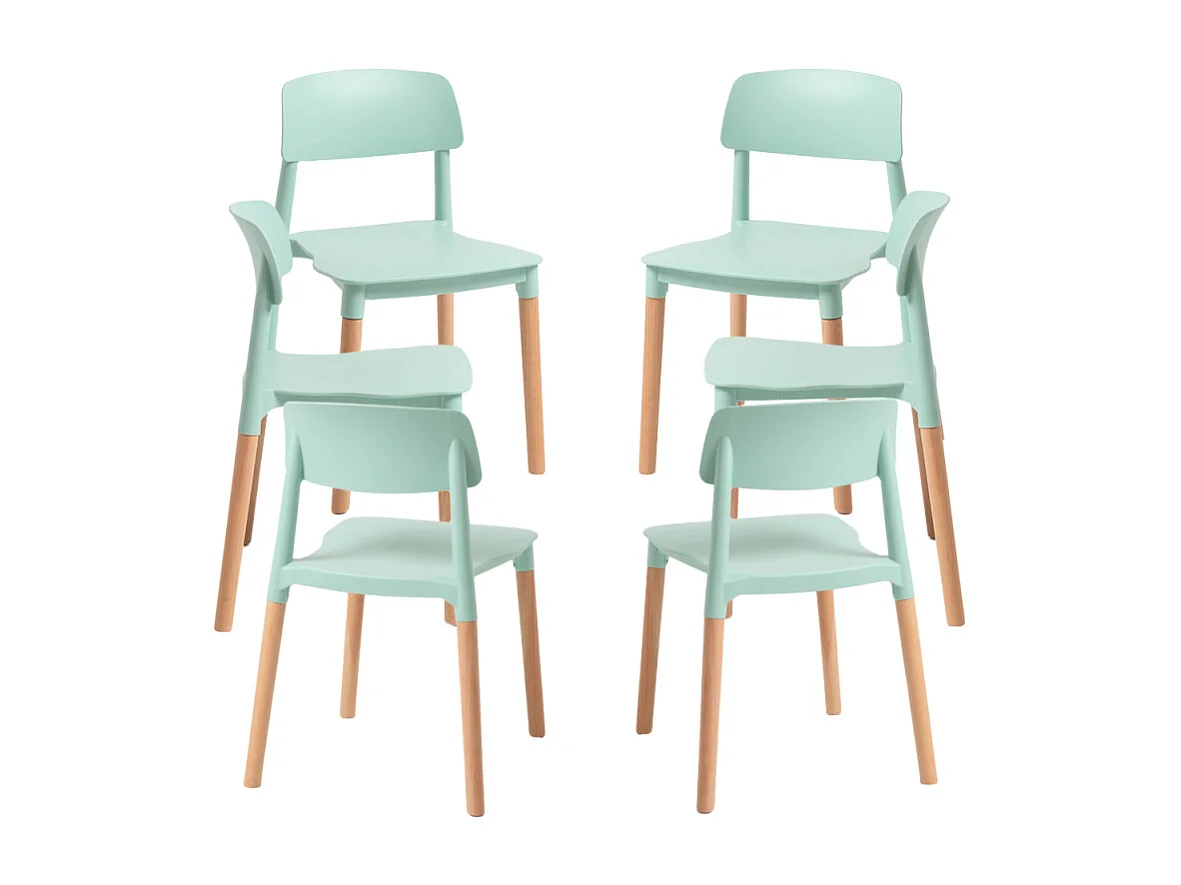 Packs Sillas Comedor - Pack 6 Sillas Estin - Celadón