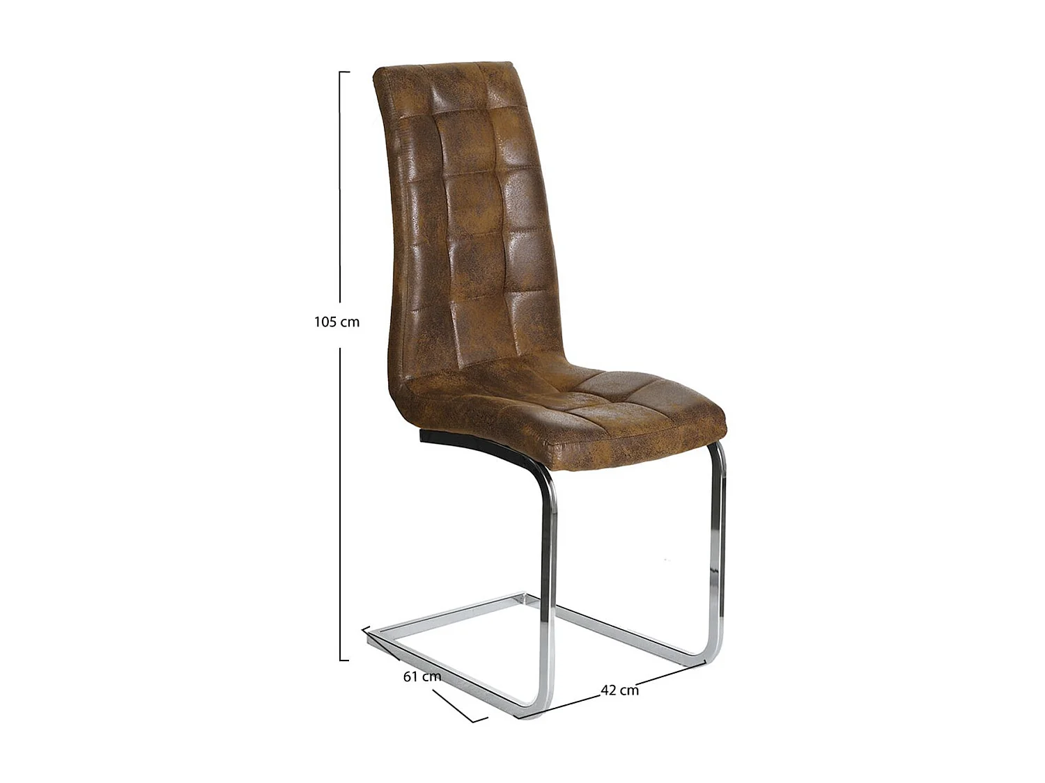 Sillas Comedor - Silla Bluy Vintage - Marrón