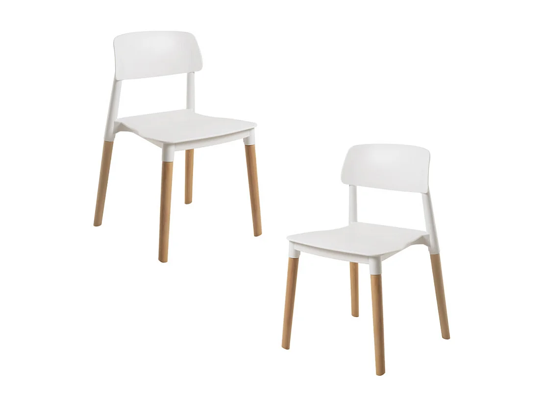 Packs Sillas Comedor - Pack 2 Sillas Estin - Blanco
