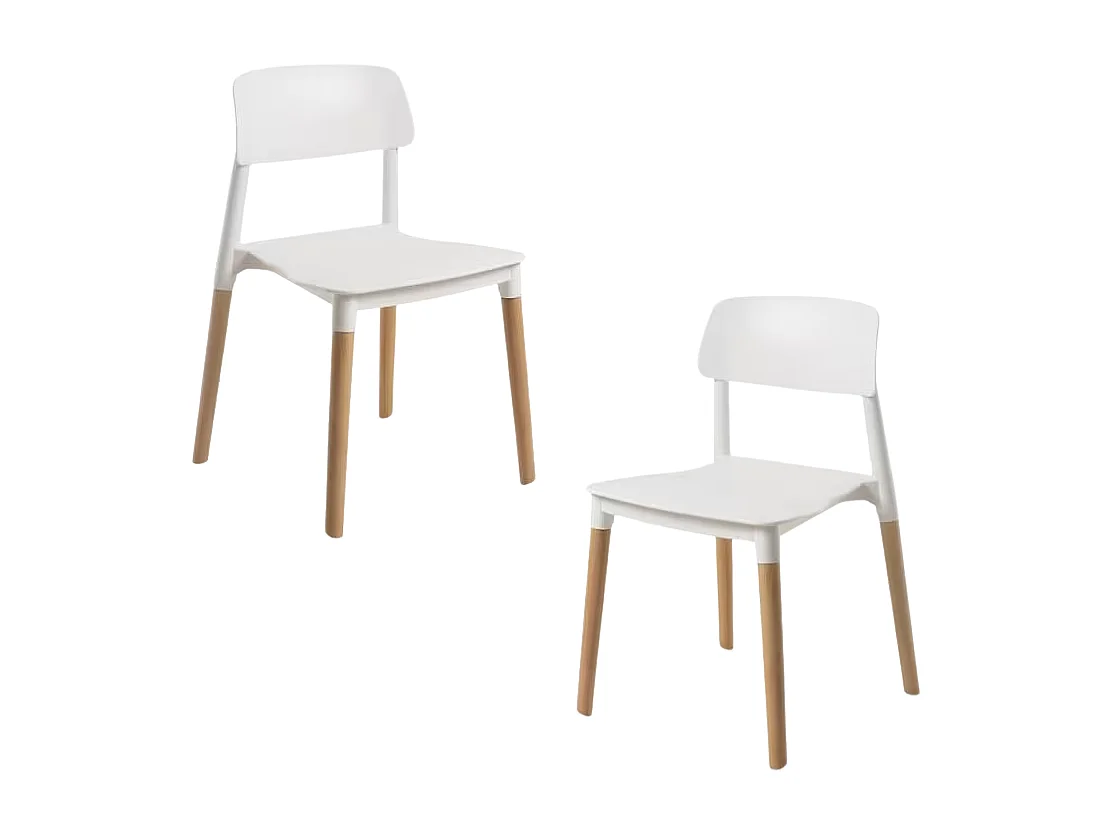 Packs Sillas Comedor - Pack 2 Sillas Estin - Blanco