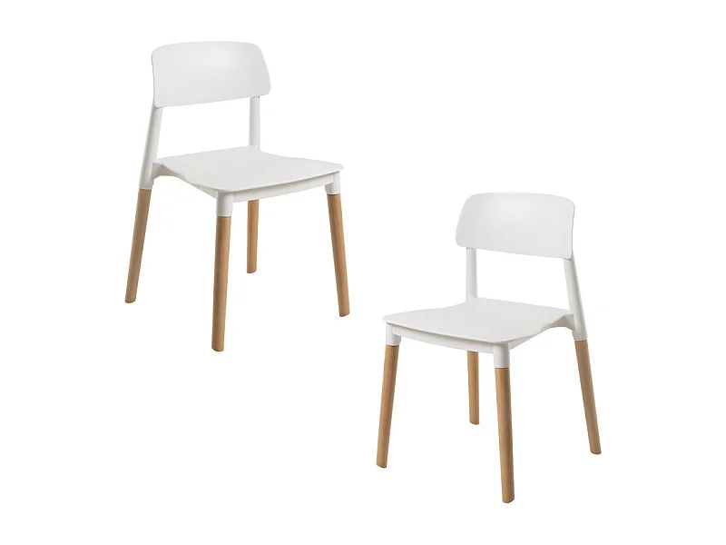 Packs Sillas Comedor - Pack 2 Sillas Estin - Blanco
