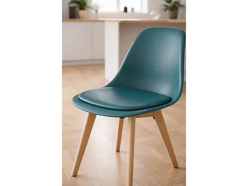 Sillas Comedor - Silla Dami - Verde azulado