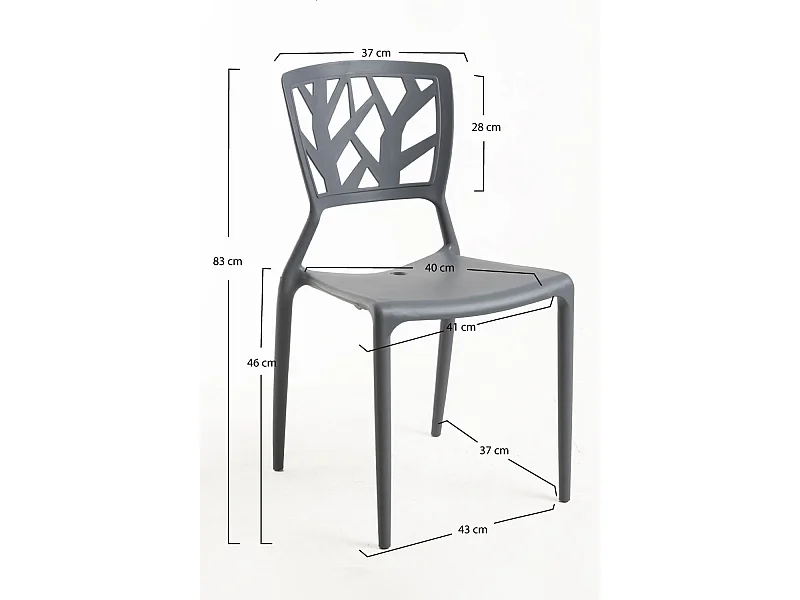 Sillas Comedor - Silla Talan - Gris oscuro