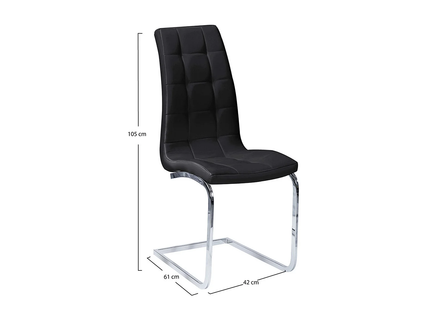 Sillas Comedor - Silla Bluy - Negro
