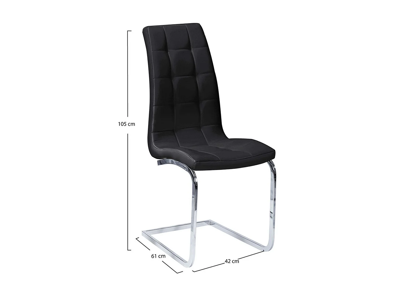 Sillas Comedor - Silla Bluy - Negro
