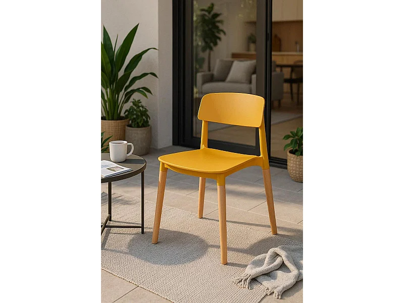 Sillas Comedor - Silla Estin - Mostaza