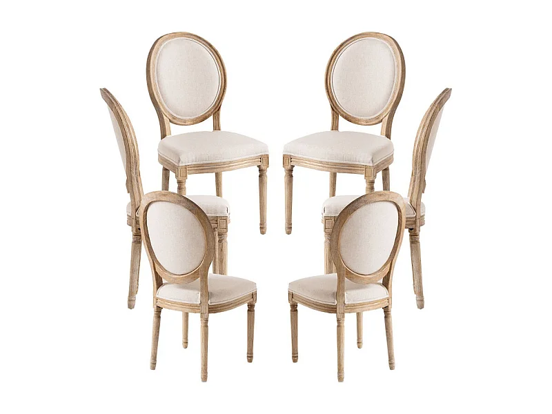 Packs Sillas Comedor - Pack 6 Sillas Palace - Crema