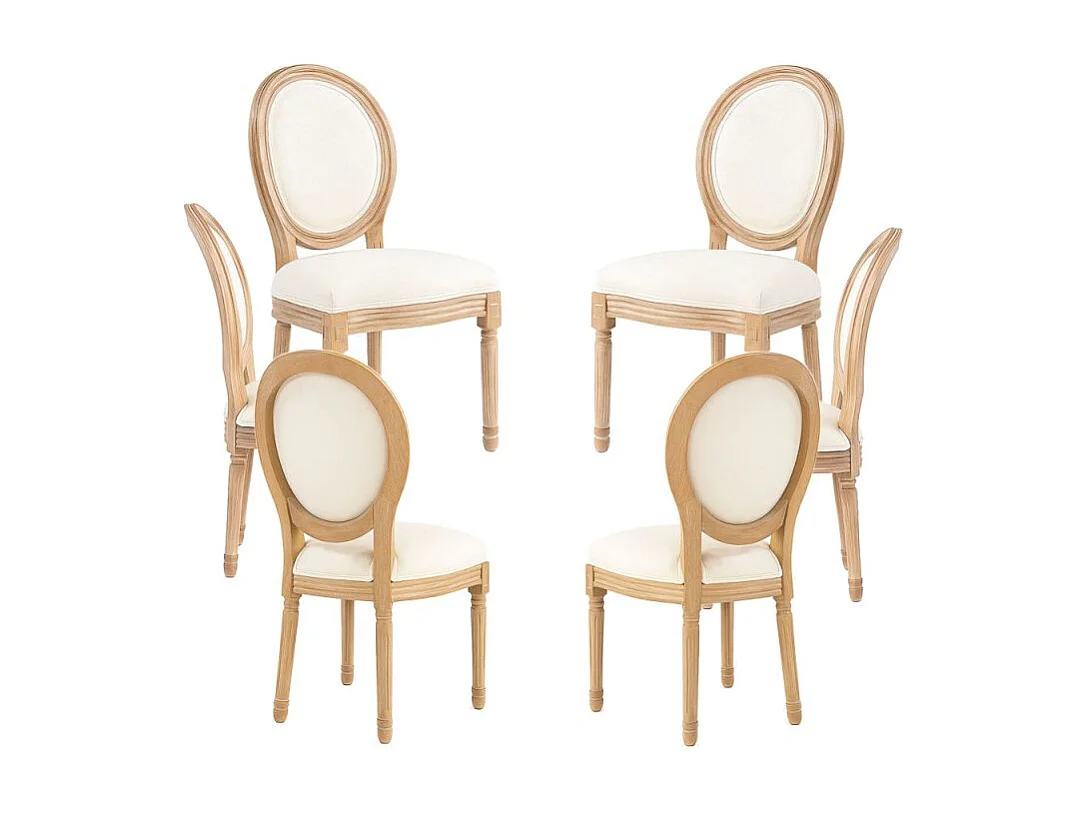 Packs Sillas Comedor - Pack 6 Sillas Palace - Crema