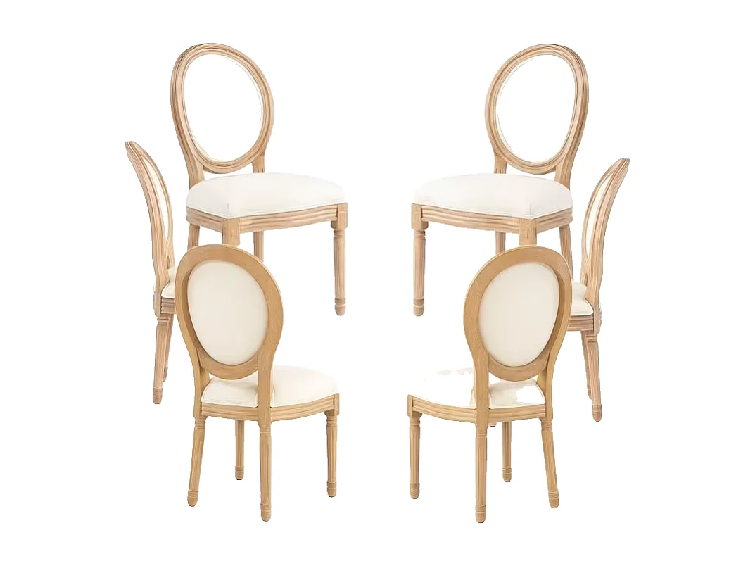 Packs Sillas Comedor - Pack 6 Sillas Palace - Crema