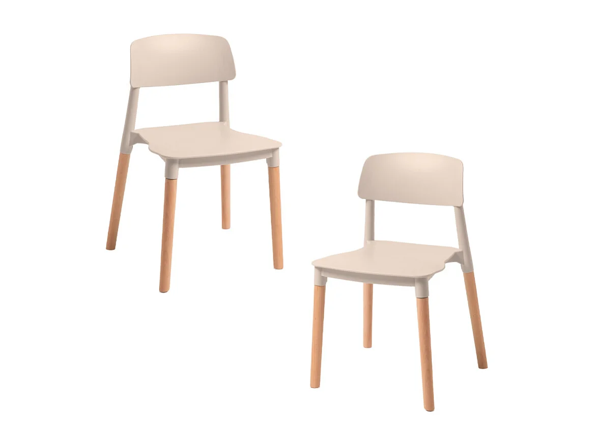 Packs Sillas Comedor - Pack 2 Sillas Estin - Beige