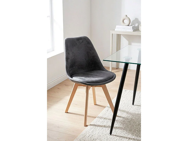 Sillas Comedor - Silla Synk Vintage - Gris oscuro