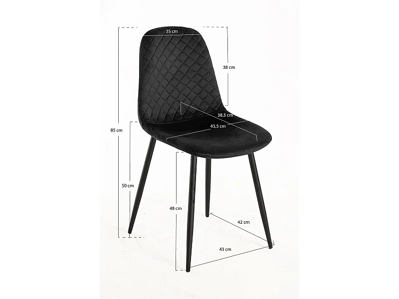 Sillas Comedor - Silla Boide - Negro