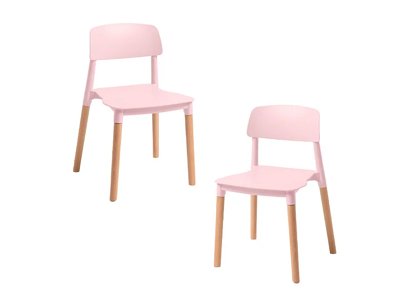 Packs Sillas Comedor - Pack 2 Sillas Estin - Rosa