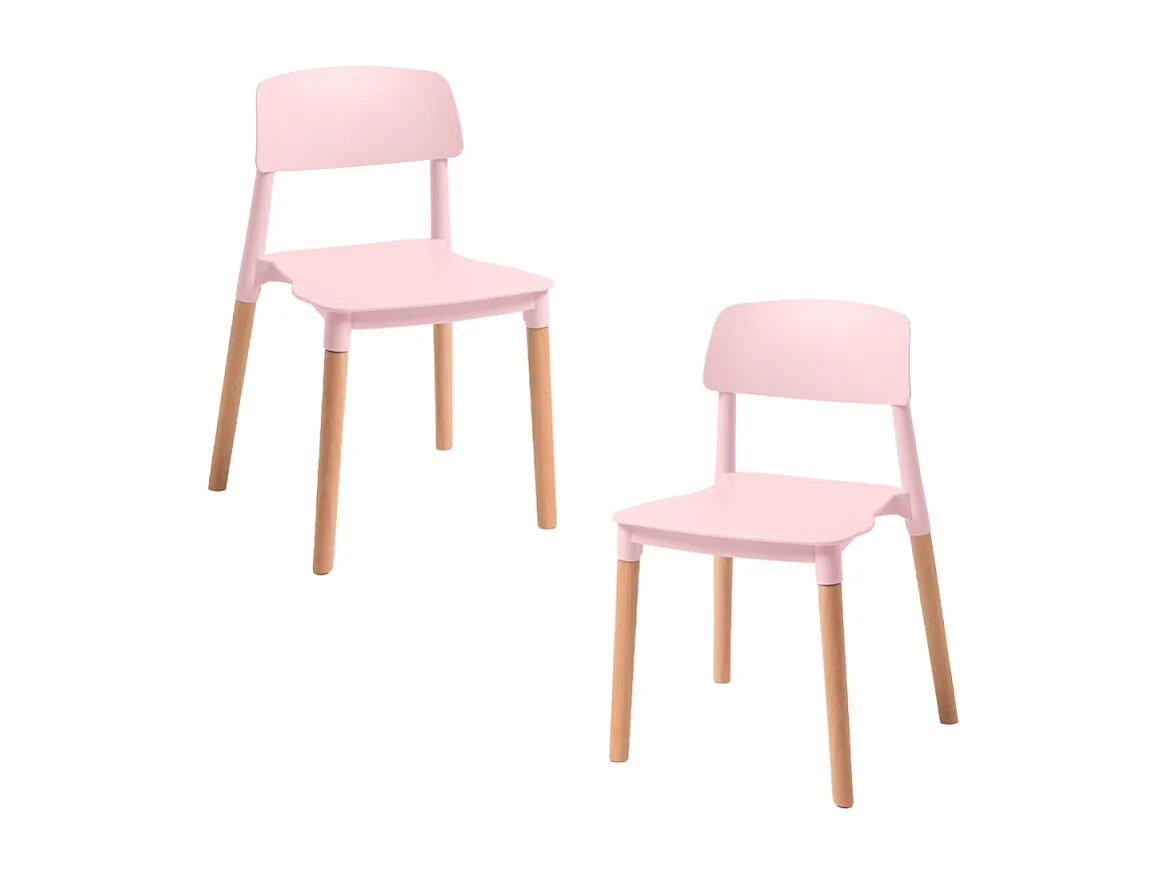 Packs Sillas Comedor - Pack 2 Sillas Estin - Rosa