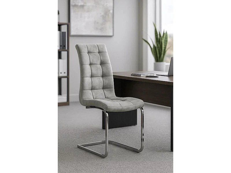 Sillas Comedor - Silla Bluy Vintage - Gris claro