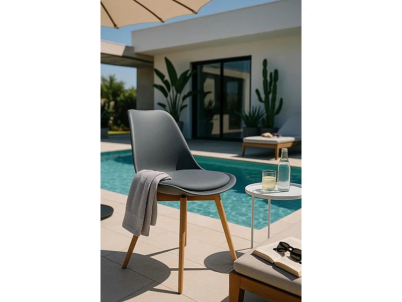 Sillas Comedor - Silla Raler - Gris oscuro