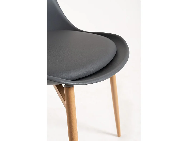 Sillas Comedor - Silla Raler - Gris oscuro