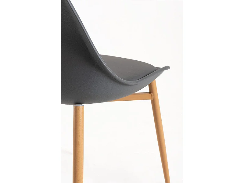 Sillas Comedor - Silla Raler - Gris oscuro