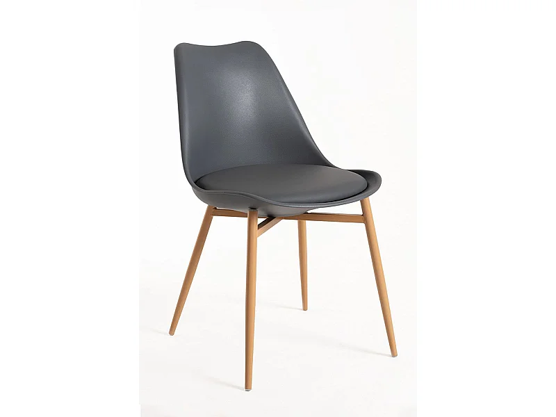 Sillas Comedor - Silla Raler - Gris oscuro