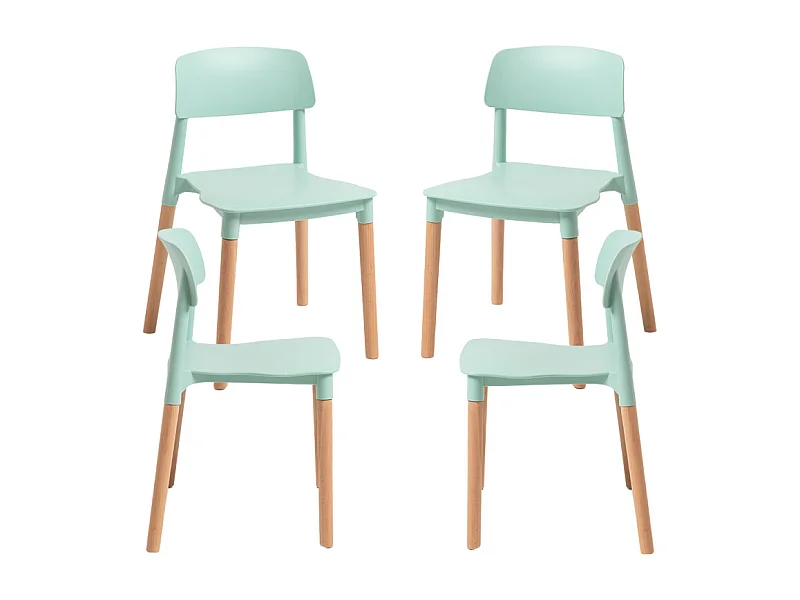 Packs Sillas Comedor - Pack 4 Sillas Estin - Celadón