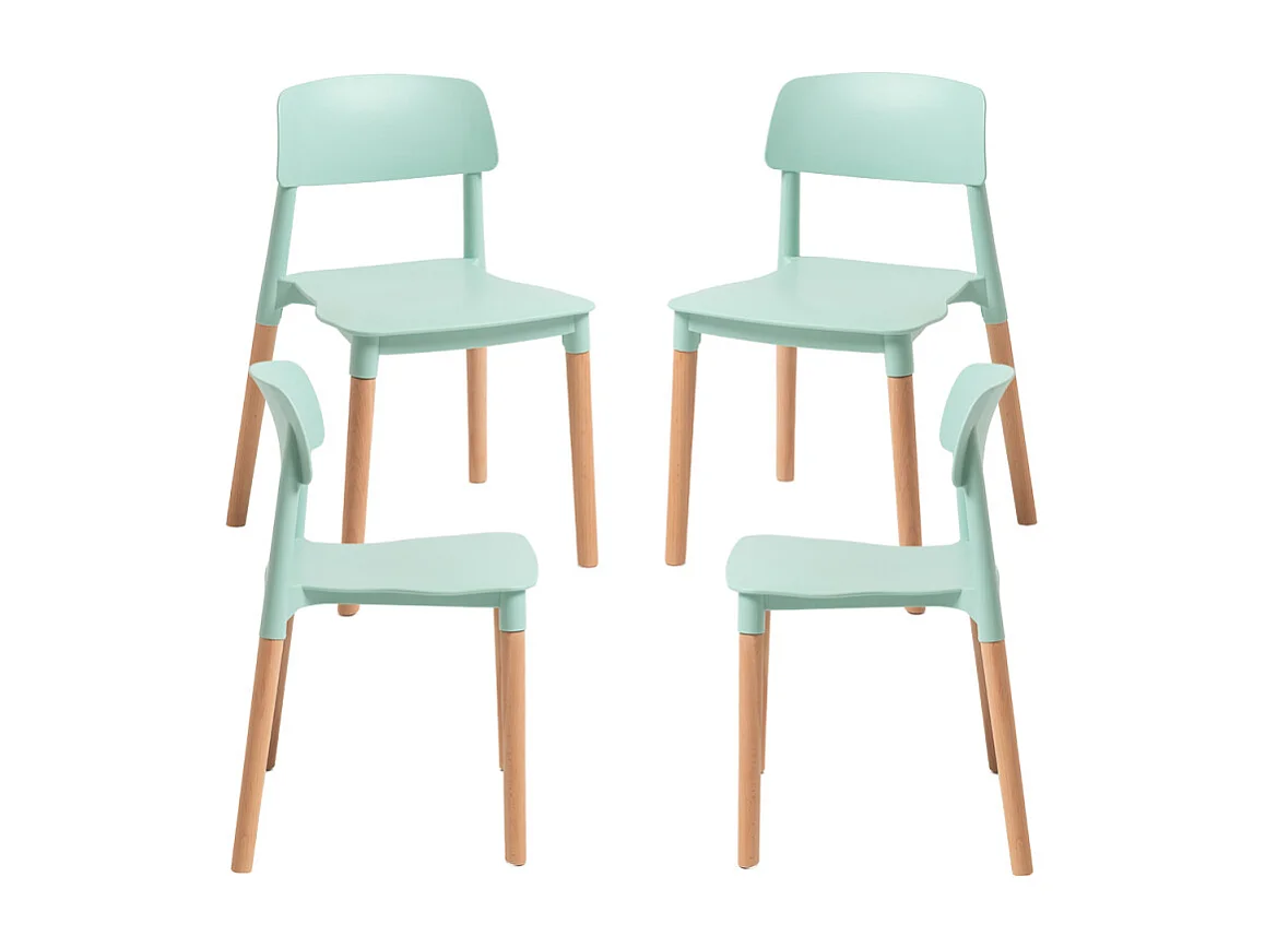 Packs Sillas Comedor - Pack 4 Sillas Estin - Celadón