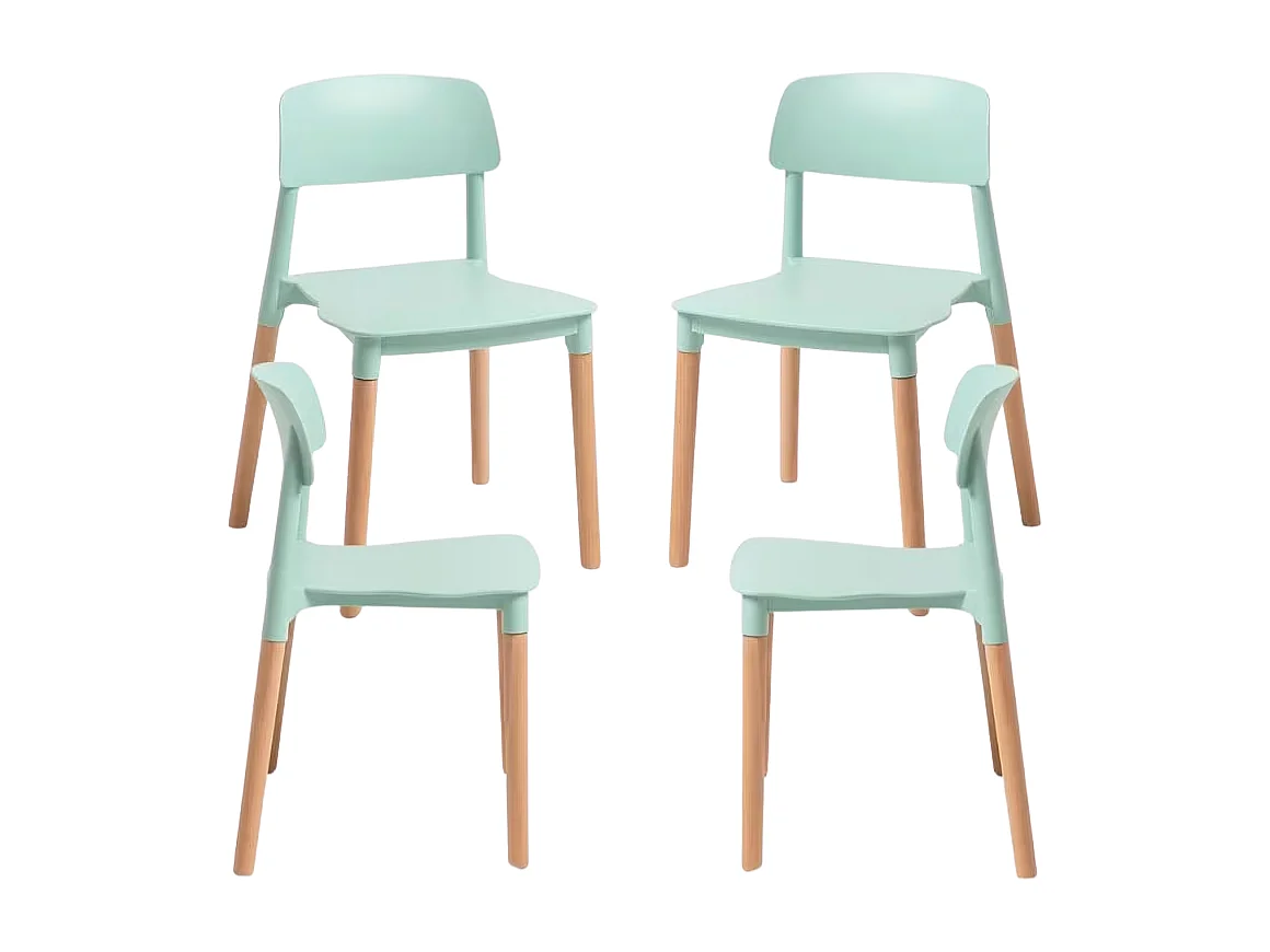 Packs Sillas Comedor - Pack 4 Sillas Estin - Celadón