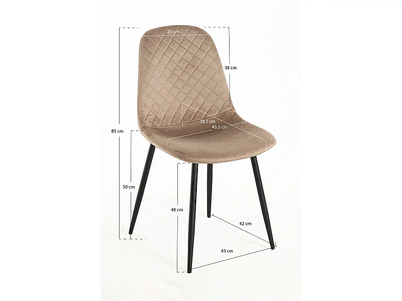 Sillas Comedor - Silla Boide - Beige
