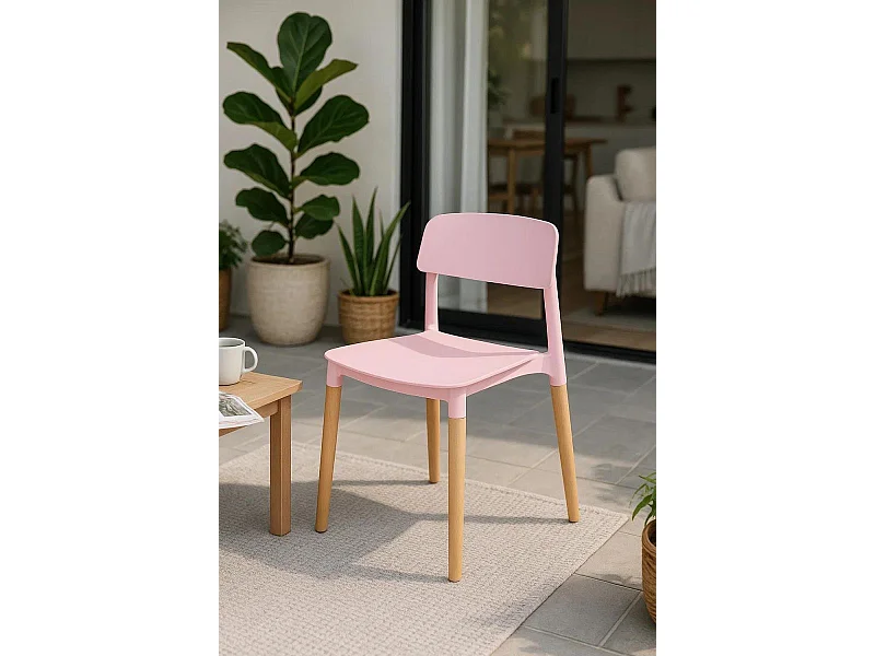 Sillas Comedor - Silla Estin - Rosa