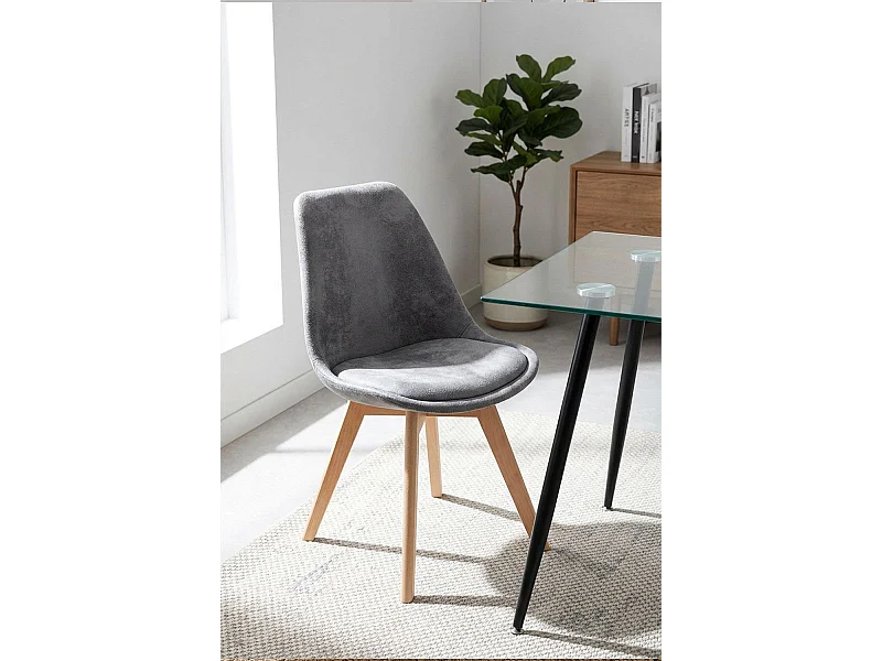 Sillas Comedor - Silla Synk Vintage - Gris claro