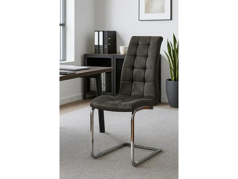 Sillas Comedor - Silla Bluy Vintage - Gris oscuro