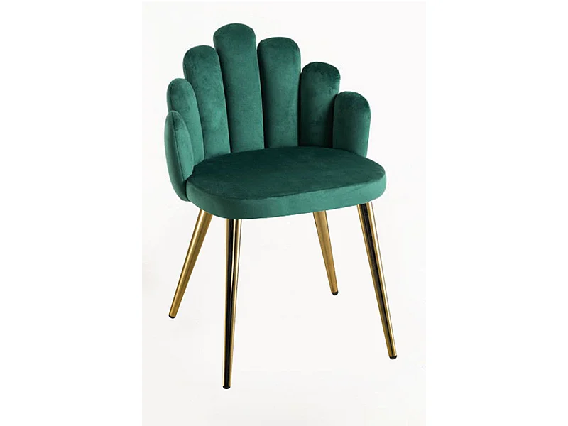 Sillas Comedor - Silla Hand Gold Terciopelo - Verde