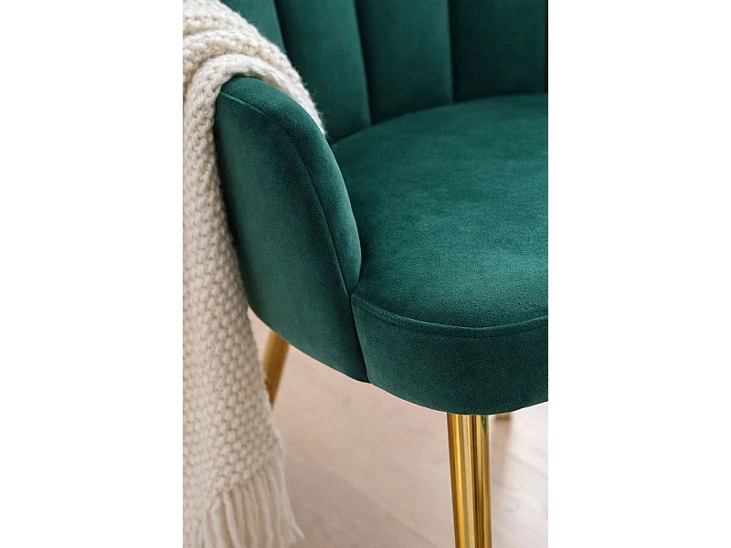 Sillas Comedor - Silla Hand Gold Terciopelo - Verde