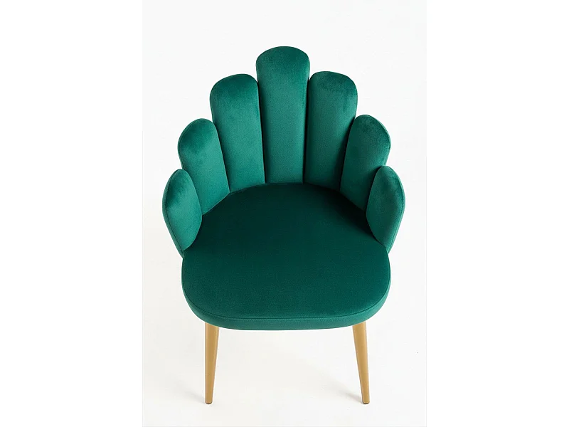 Sillas Comedor - Silla Hand Gold Terciopelo - Verde