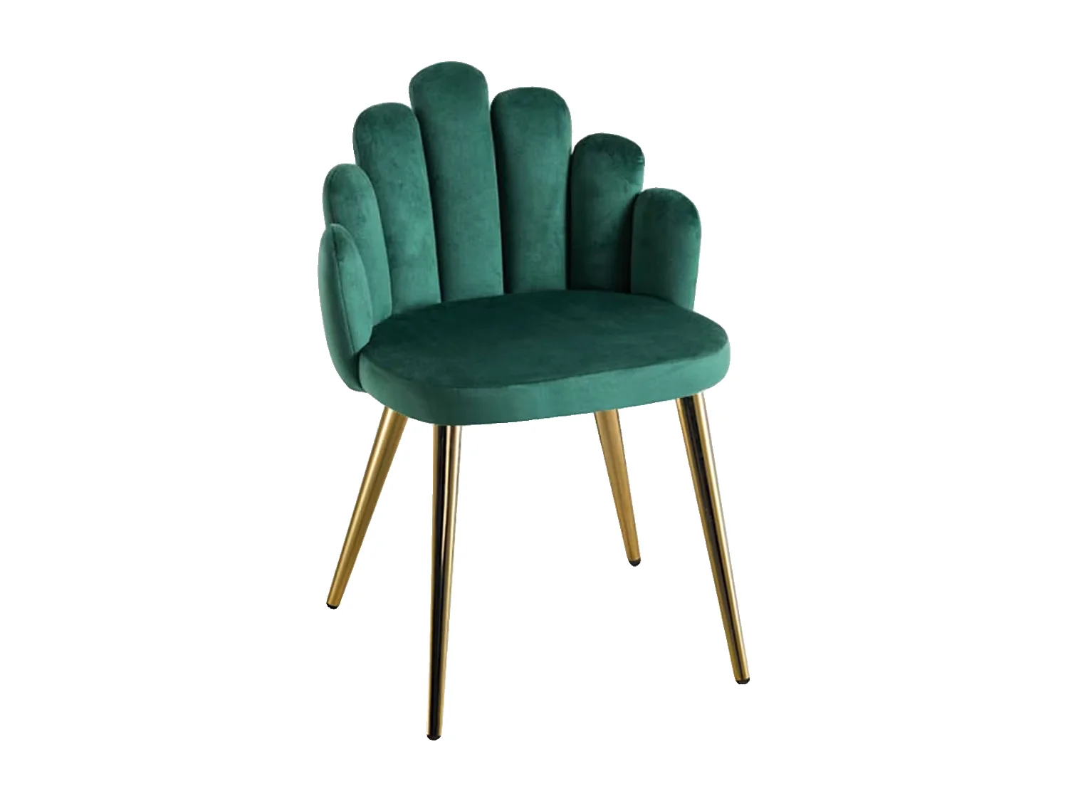 Sillas Comedor - Silla Hand Gold Terciopelo - Verde